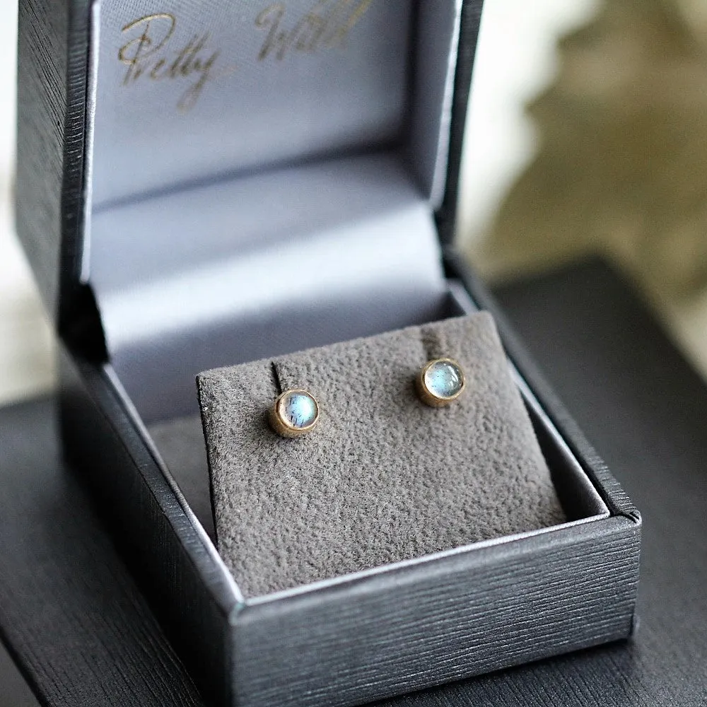 Solid Gold Galaxy Earrings