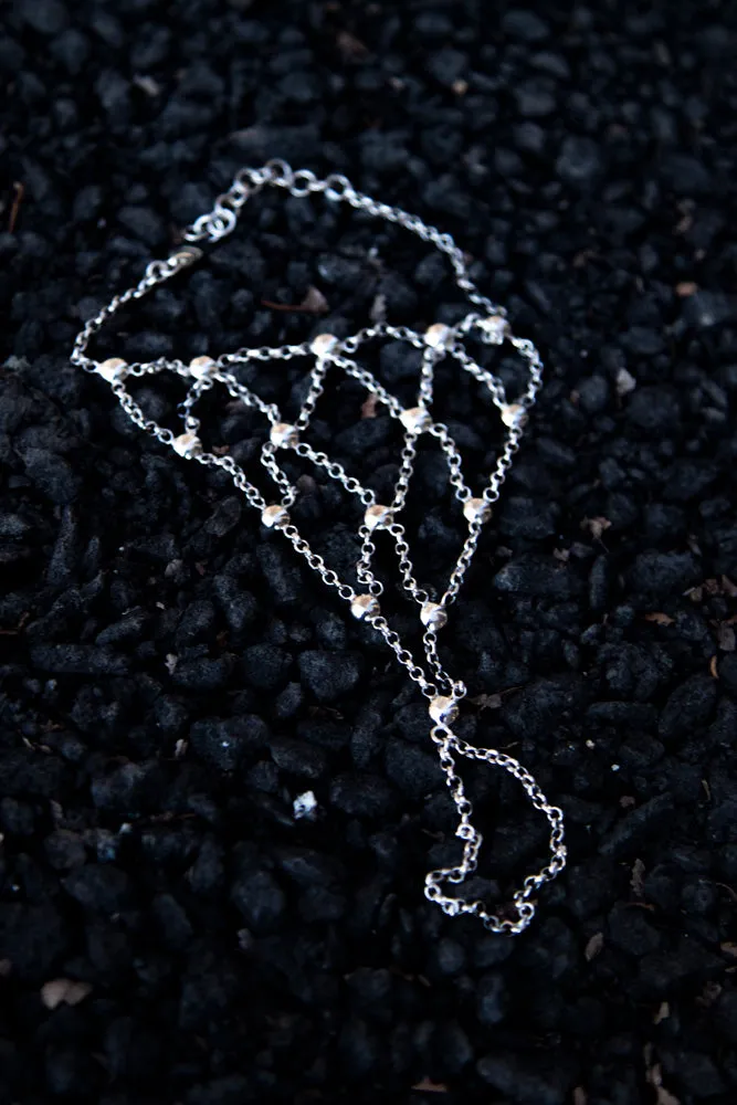 Sterling silver hand chain "Constellation"