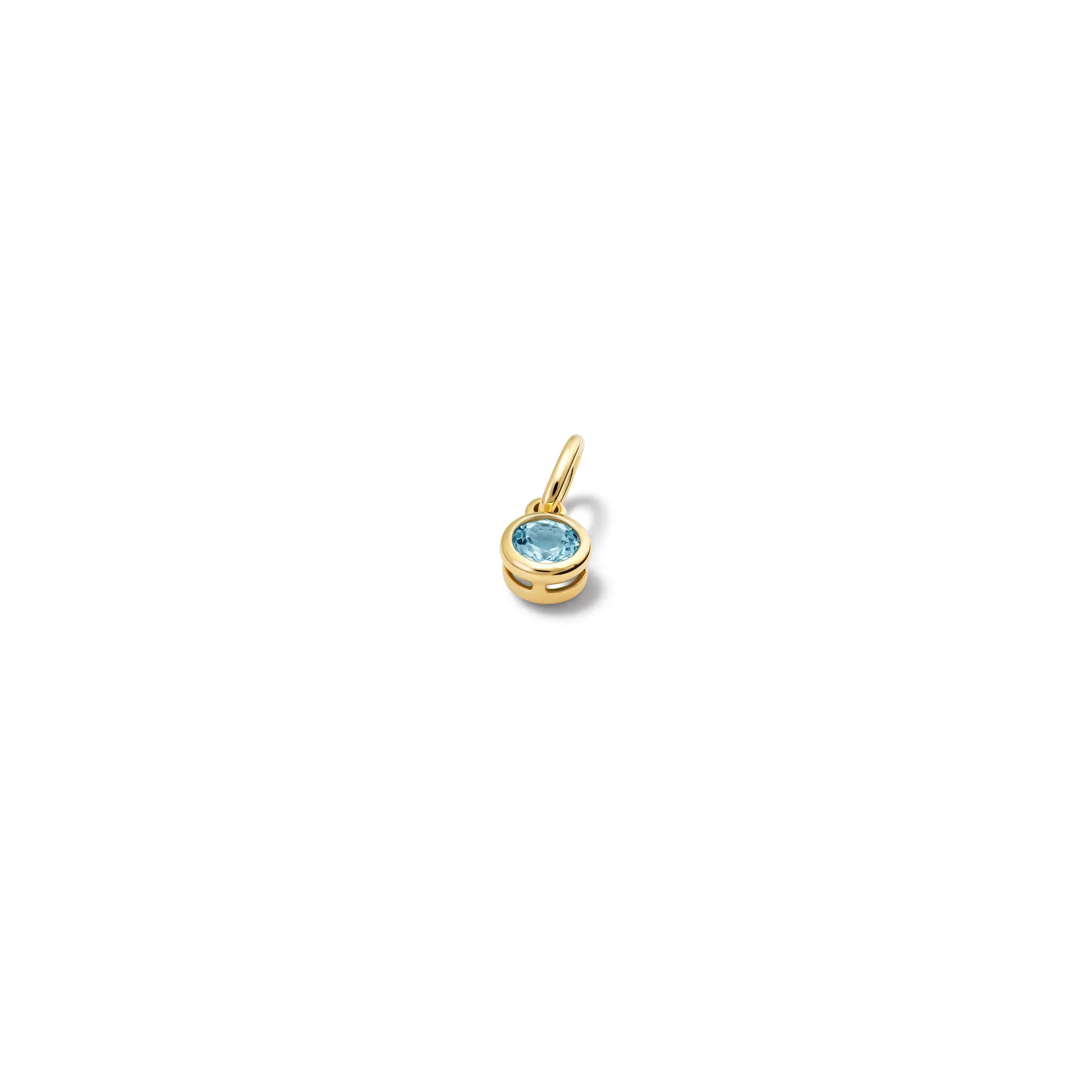 Talya Necklace Pendant Yellow Gold - Aquamarine