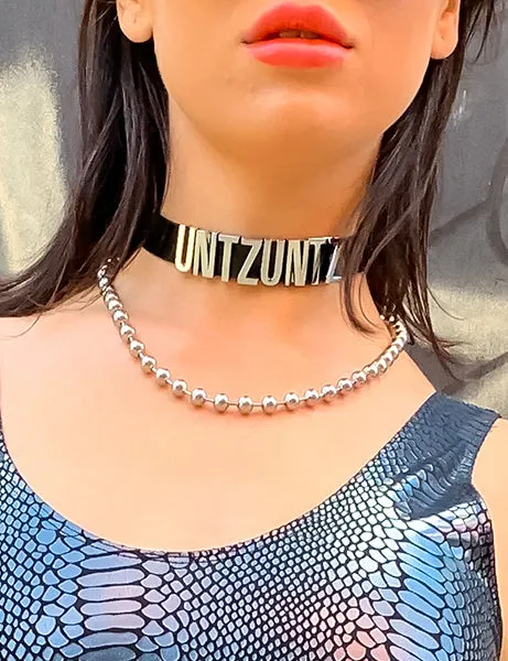 TECHNO MINI WORD CHOKER - HOLO