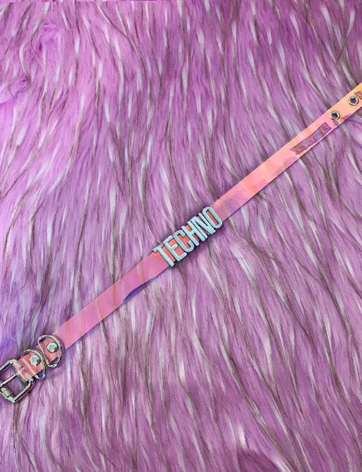 TECHNO MINI WORD CHOKER - HOLO
