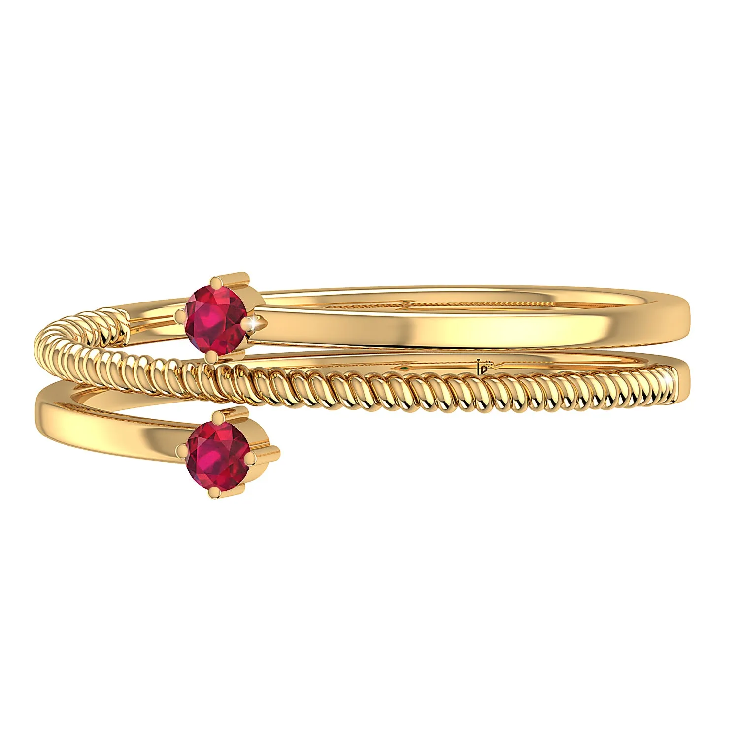 THE RED TWIST TOE RING