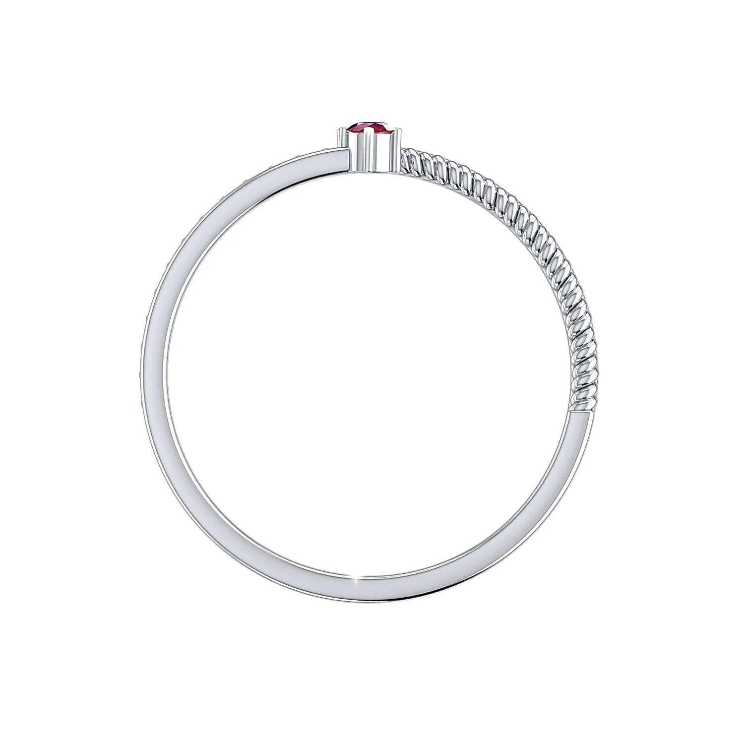 THE RED TWIST TOE RING