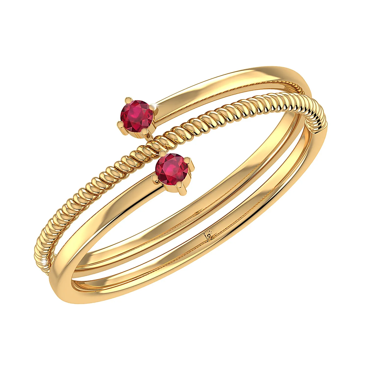 THE RED TWIST TOE RING