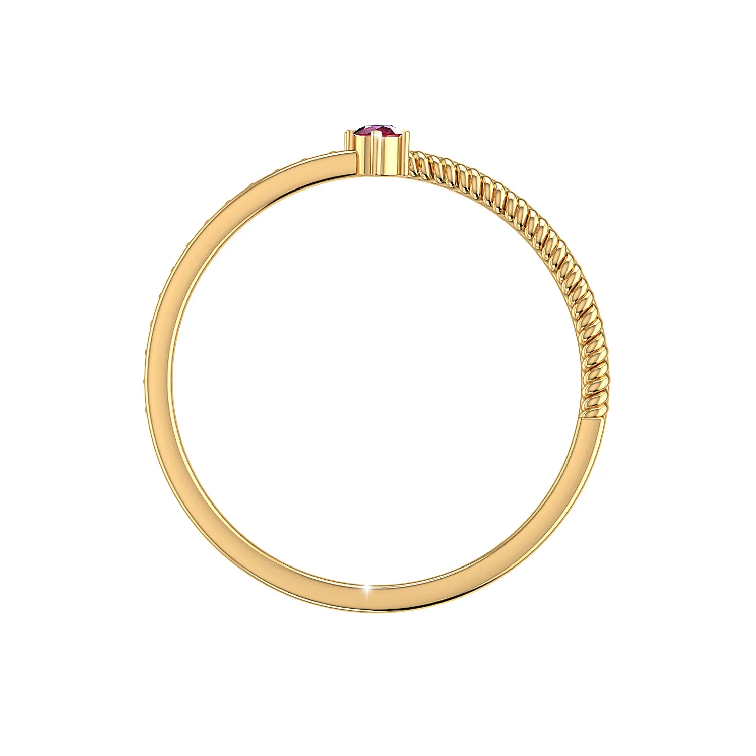 THE RED TWIST TOE RING