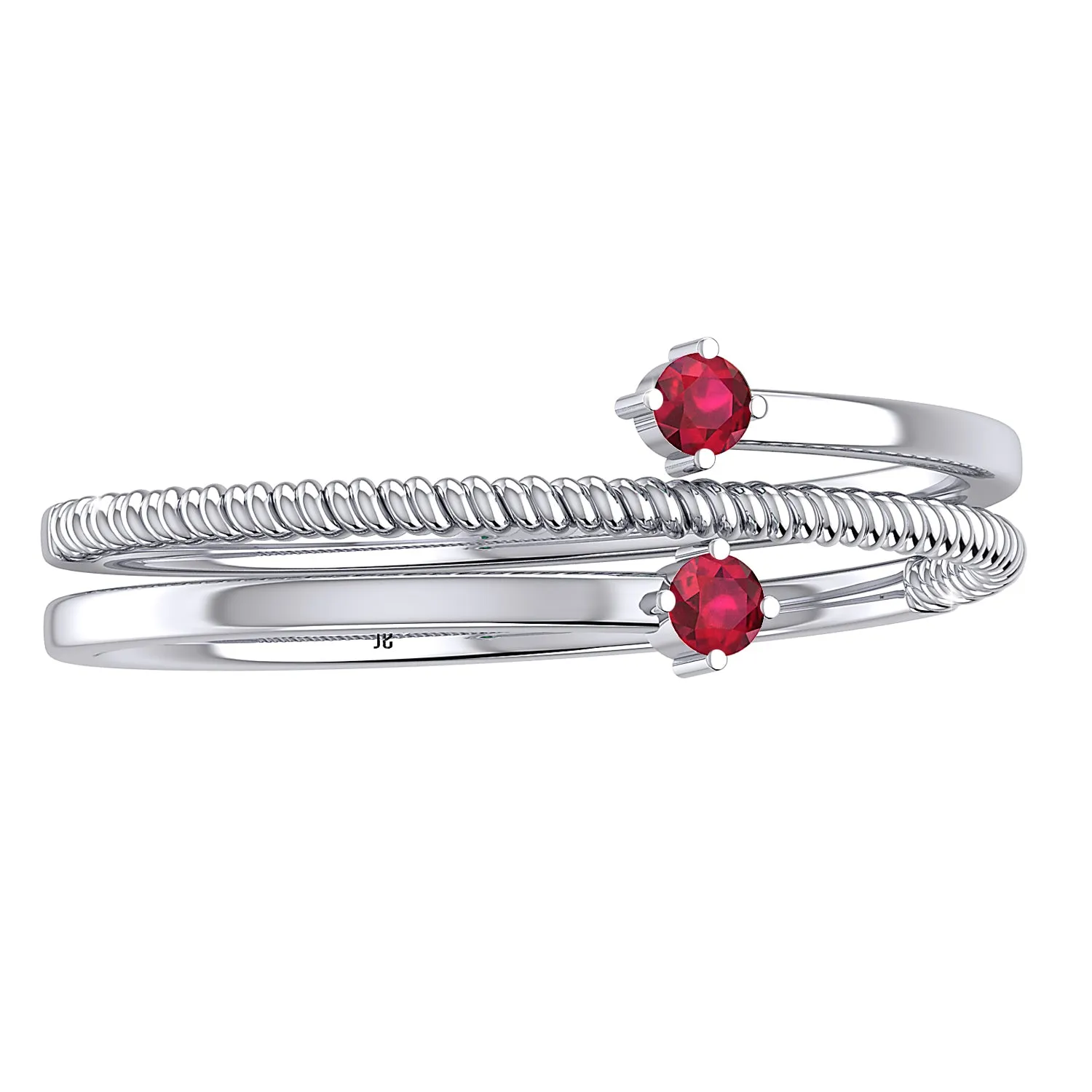 THE RED TWIST TOE RING