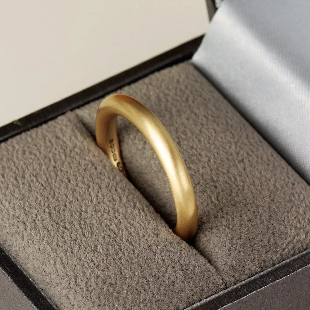 Thick Gold Round Wedding Ring - 3mm