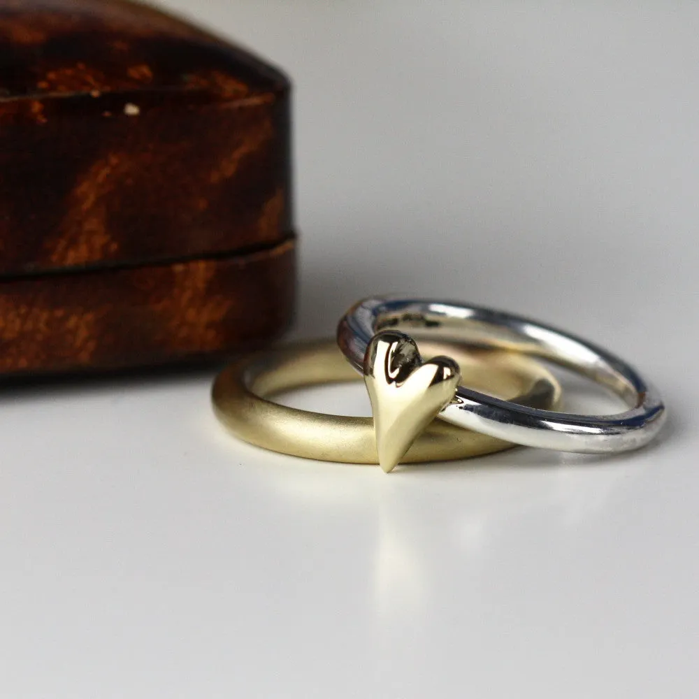 Thick Gold Round Wedding Ring - 3mm