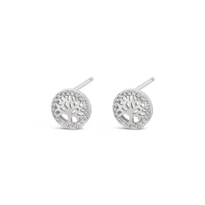 Tree of Life Sterling Silver Stud Earrings