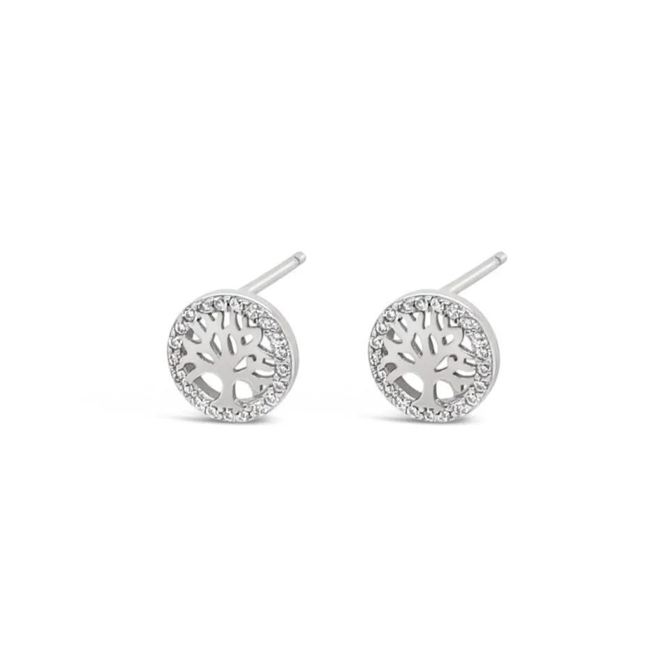 Tree of Life Sterling Silver Stud Earrings