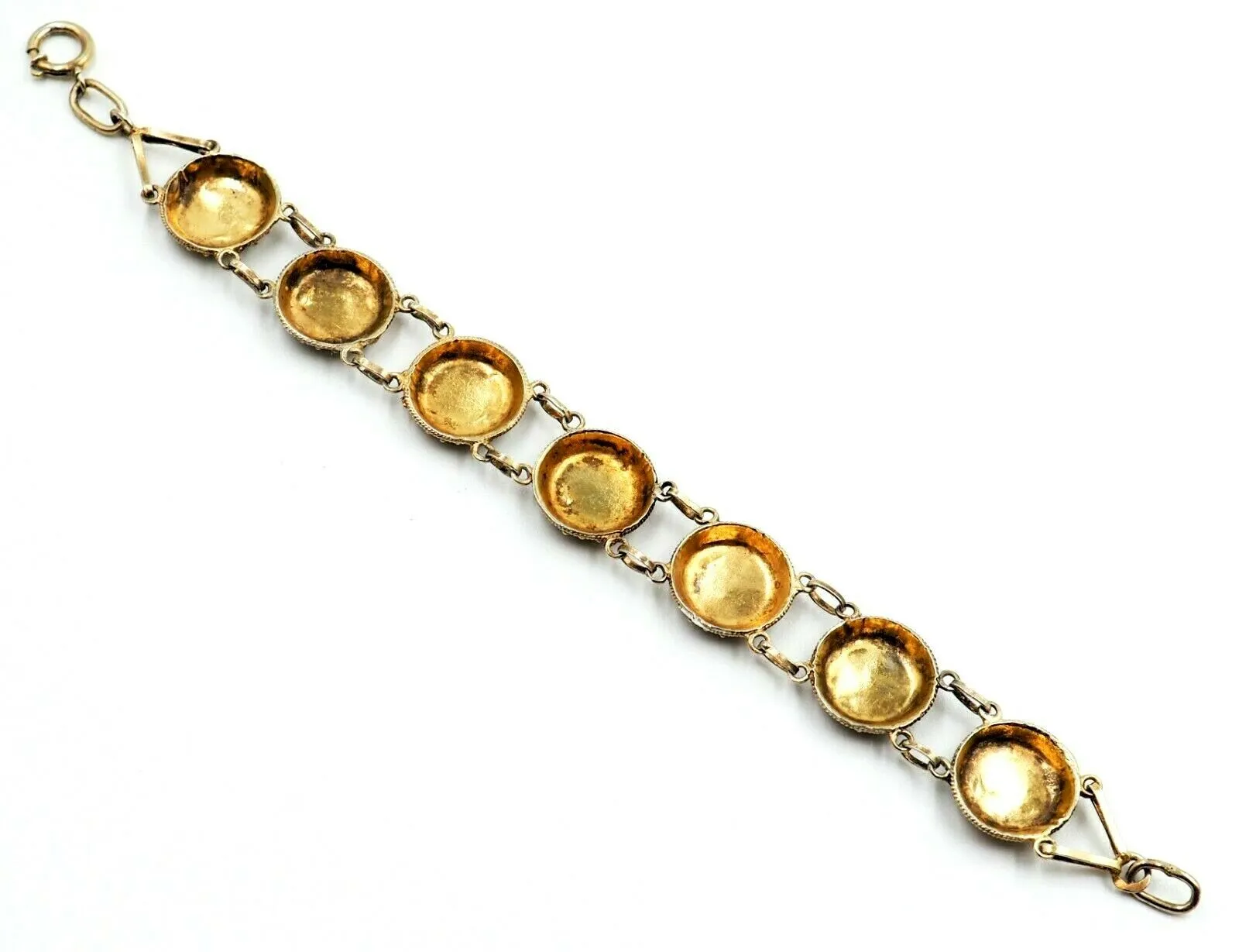 Vintage Enamel & Gold Plated Bracelet Length: 17cm Fashion Jewellery