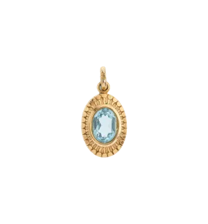 Vintage Topaz Droplet Charm