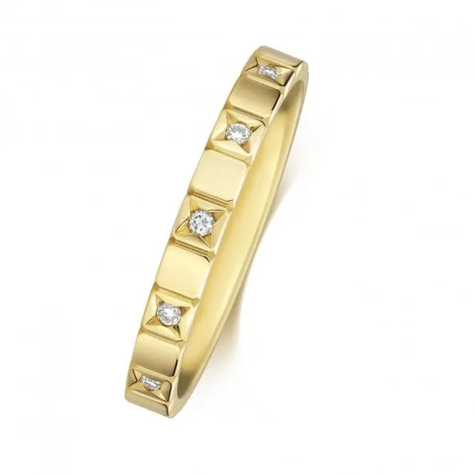 Wedding Band 9ct  Gold  Diamond Wedding Ring RD737