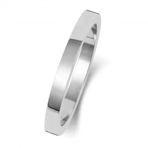 Wedding Band 9K Flat Flat 2mm- 1.15 Wedding  Ring W171WL