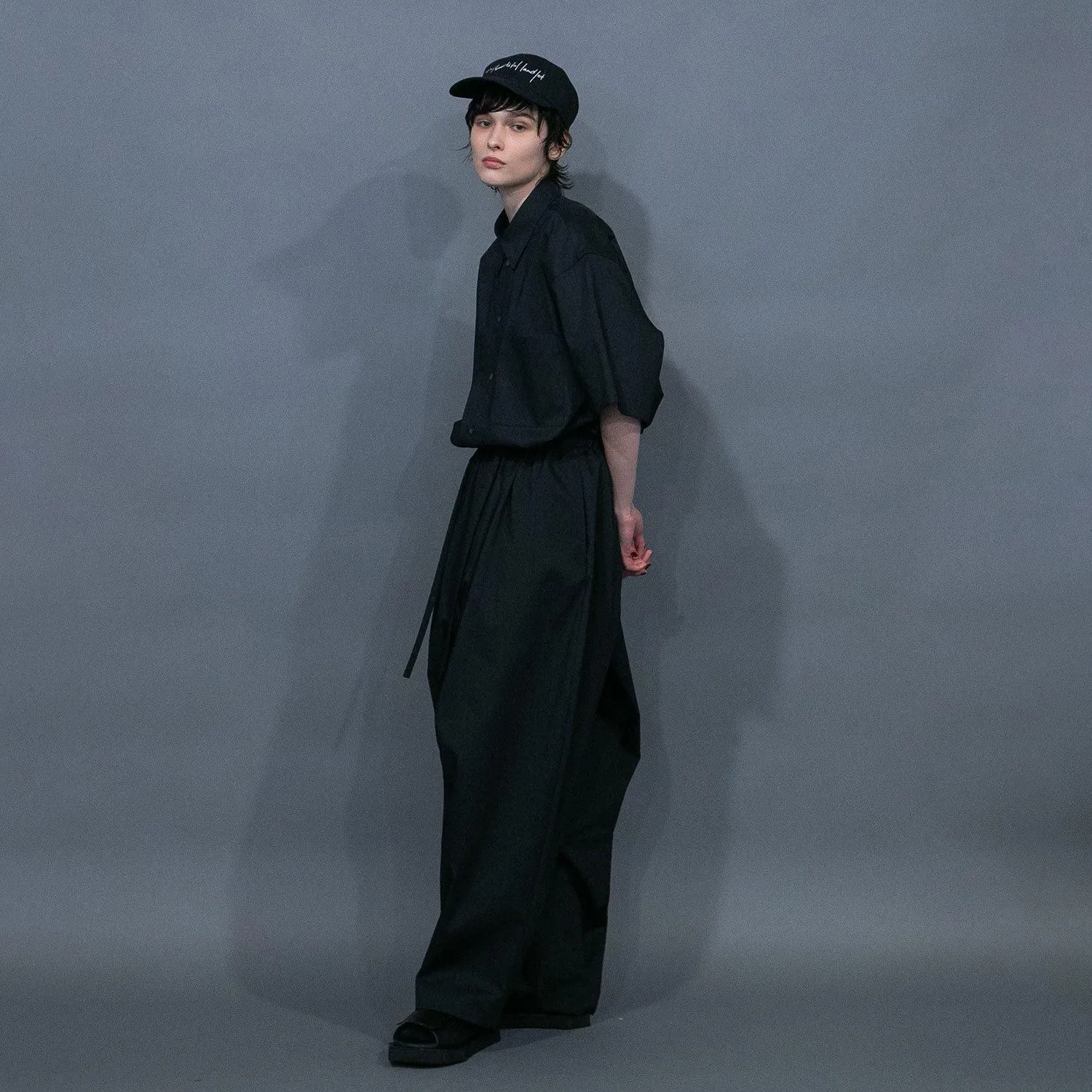 WM11-PT251114 COHORUS RAMIE × SOLOTEX BACK WARP WIDE PANTS